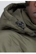 ALPHA INDUSTRIES kurtka zimowa Hooded Logo Puffer Olive