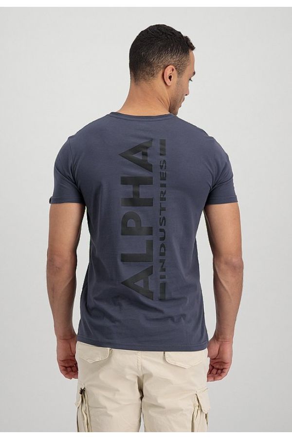 ALPHA INDUSTRIES T-shirt Backprint grey