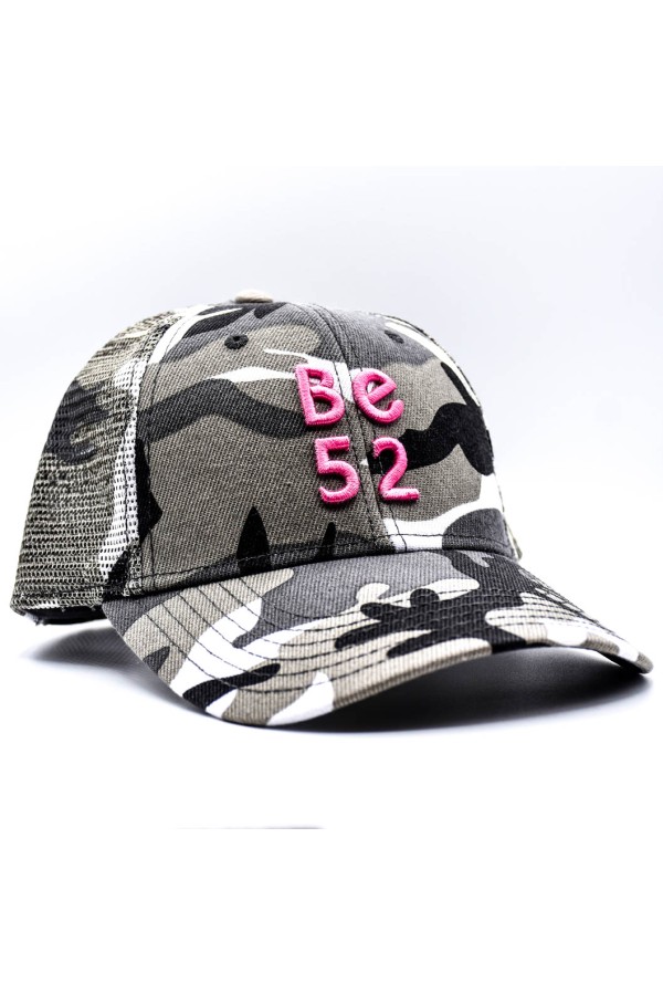 BE52 Czapka Camo Black/Pink