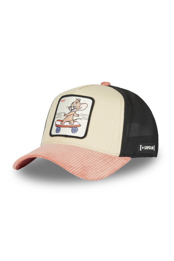CAPSLAB czapka Tom and Jerry classic beige