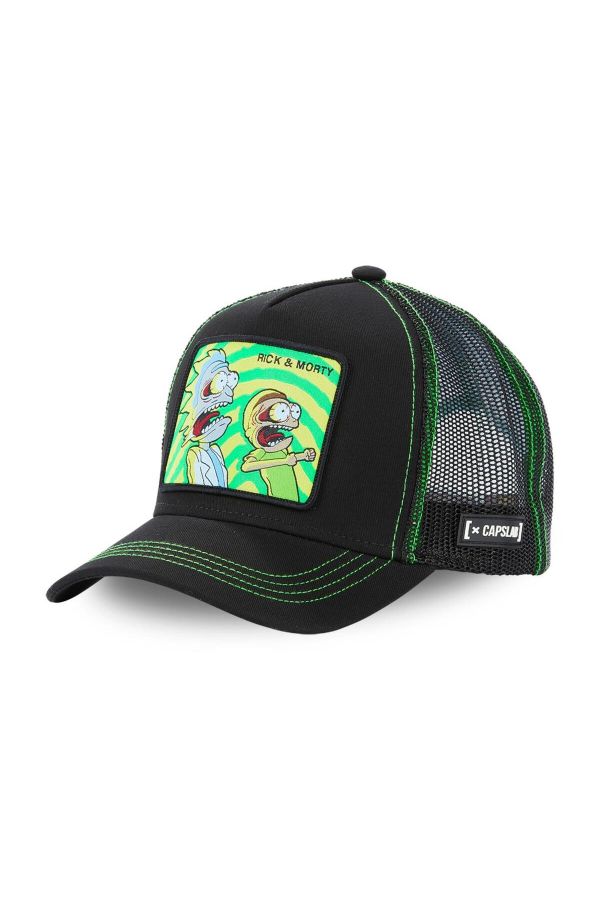 CAPSLAB Rick and Morty czapka black/green