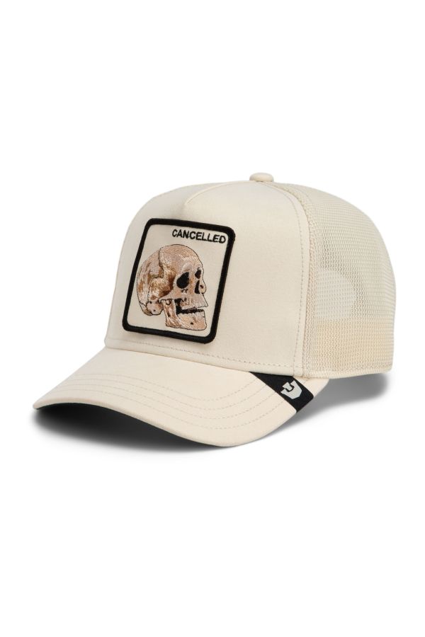 GOORIN BROS. czapka Suede Cancelled Skull cream
