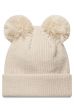 NEW ERA czapka zimova Knit Double Pom beige