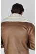 SIKSILK kurtka Aviator Jacket brown/white