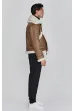 SIKSILK kurtka Aviator Jacket brown/white