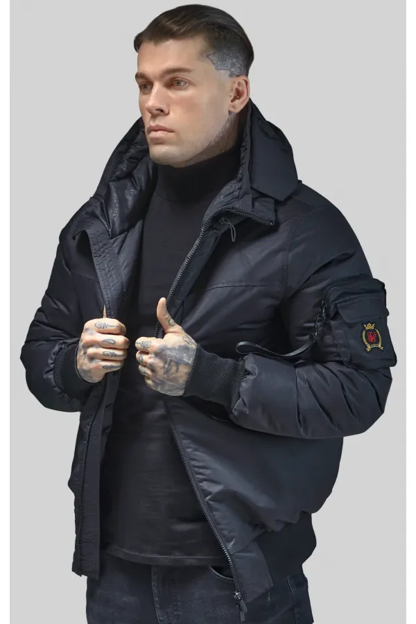 SIKSILK kurtka Bomber Jacket black