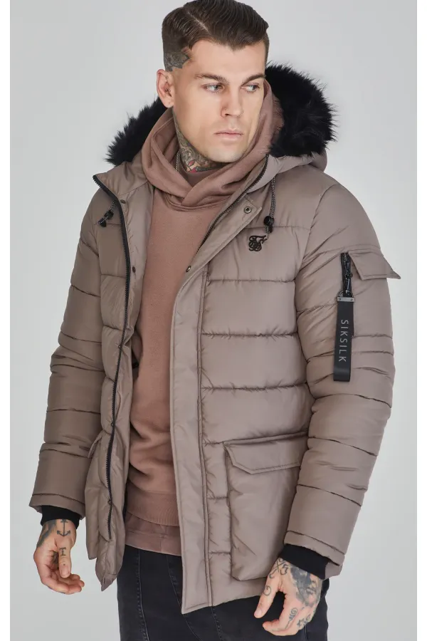 SIKSILK kurtka Expedition Parka beige