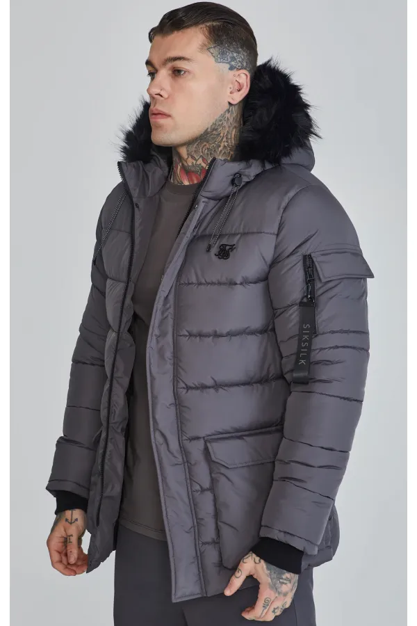 SIKSILK kurtka Expedition Parka grey