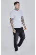 SIKSILK Logo T-shirt grey