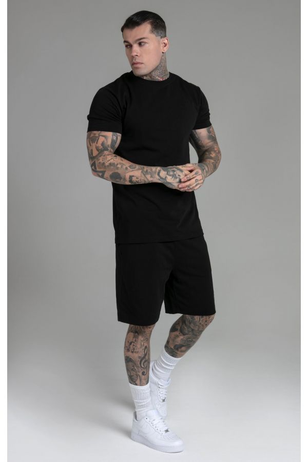 SIKSILK komplet Shorts and Tshirt black