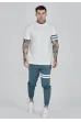 SIKSILK Stripe T-shirt white