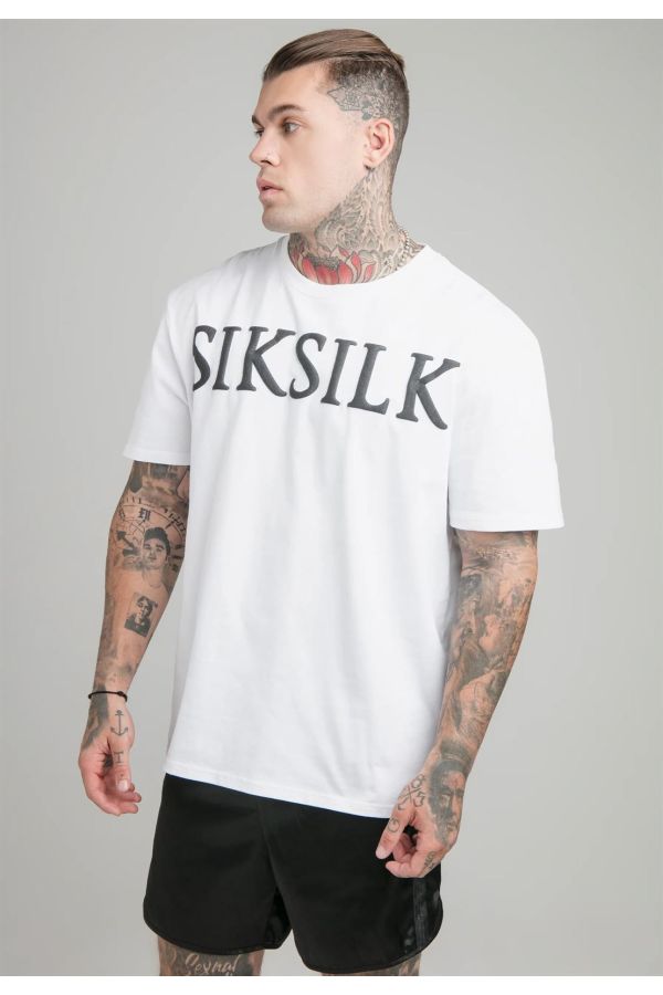 SIKSILK T-shirt Relaxed Oversized white