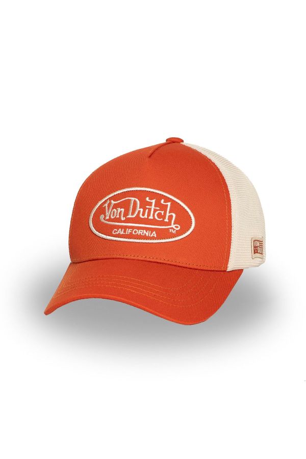 VON DUTCH czapka Lof Mesh dark orange
