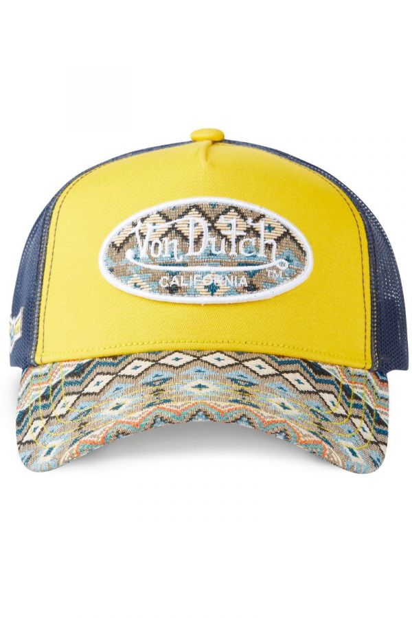 VON DUTCH czapka Ethnic Mesh yellow