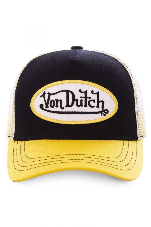 VON DUTCH czapka Color Mesh black/yellow