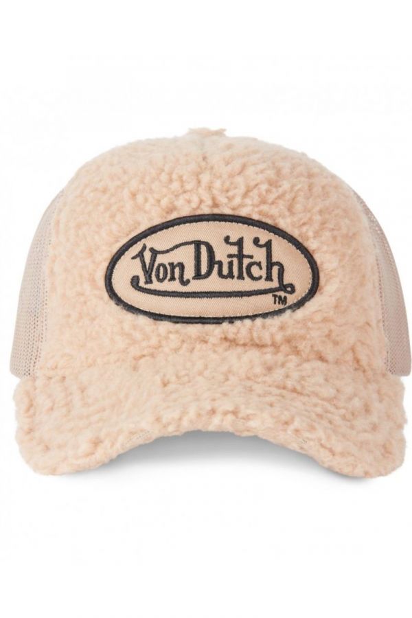 VON DUTCH czapka Fur beige