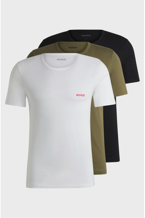 HUGO T-shirt 3pack Print Logo multi