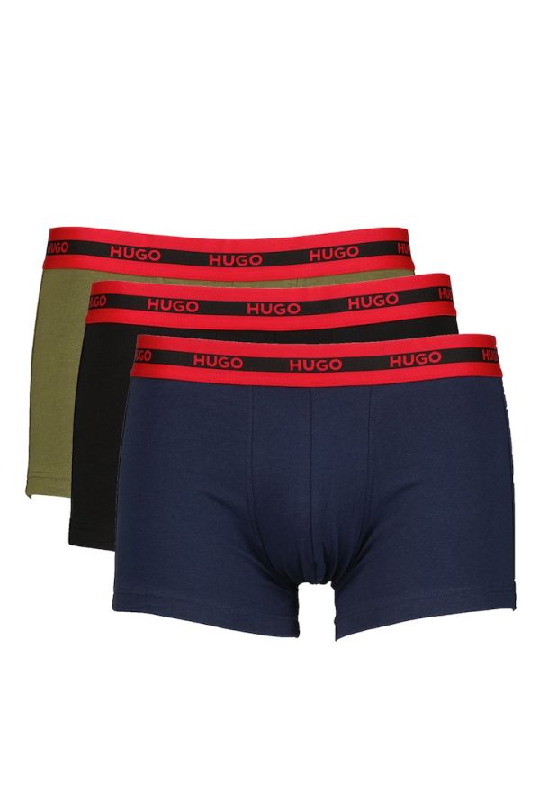 HUGO bokserki 3-pack black/navy/khaki