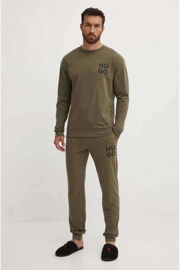 HUGO komplet L-spray Logo khaki