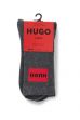 HUGO skarpety 2-pack Rib Label grey