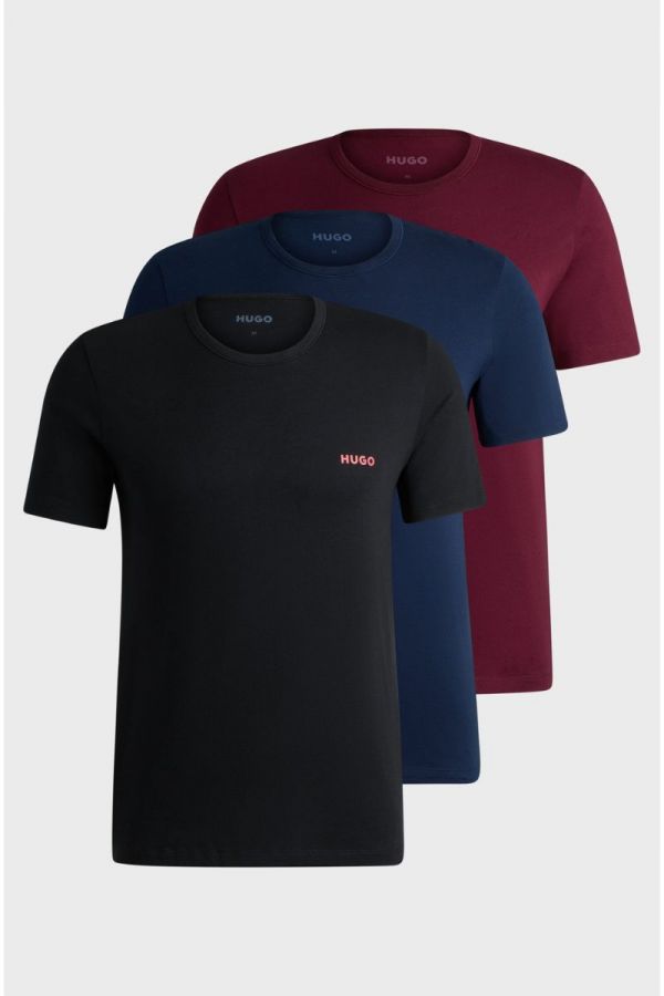 HUGO T-shirt 3pack Print Logo multi